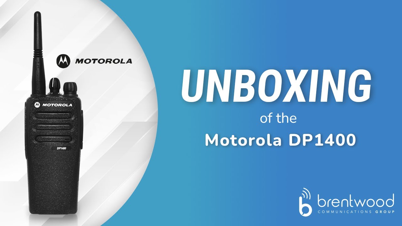 Motorola DP1400 Two Way Radio Unboxing
