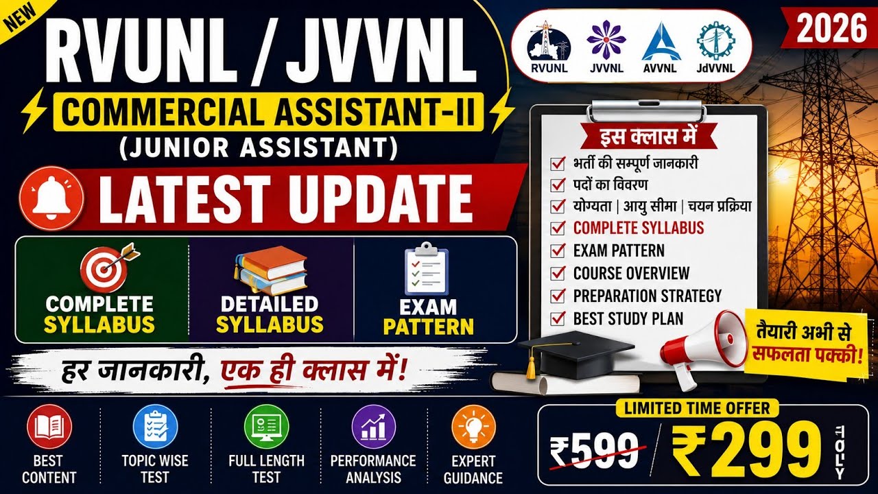 Commercial Assistant-II Vacancy 2026 | When Will the Notification Be Released? Syllabus, Exam Pat...