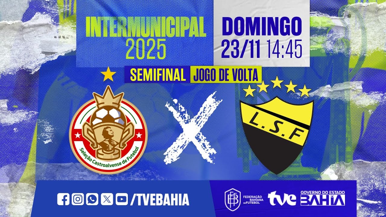 CASTRO ALVES 0X3 SANTO AMARO | PARTIDA COMPLETA | SEMIFINAL INTERMUNICIPAL VOLTA | 23/11/2025