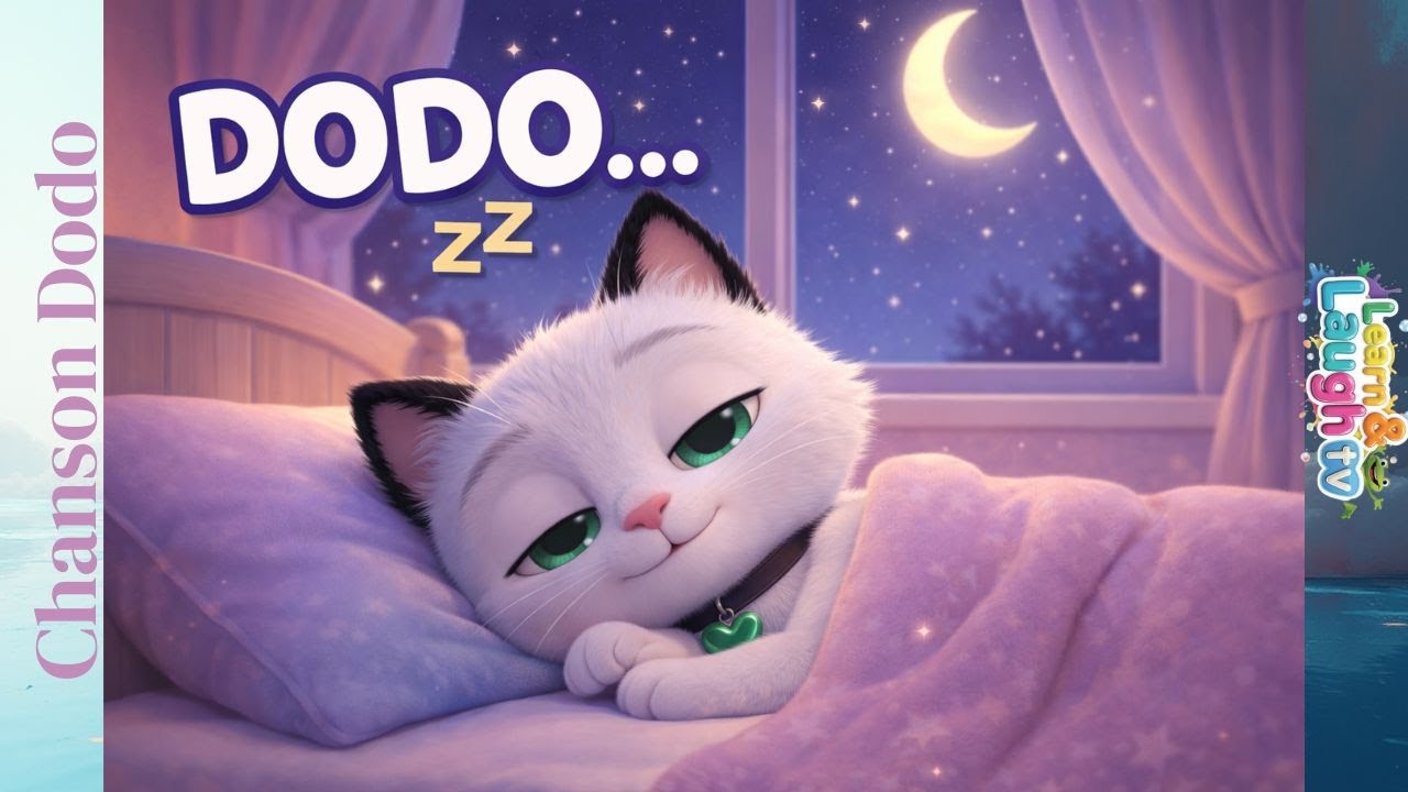Berceuse Milo le Chat 🐱 Chanson pour Dormir Bébé 1-4 ans | Musique Douce Dodo | 2min