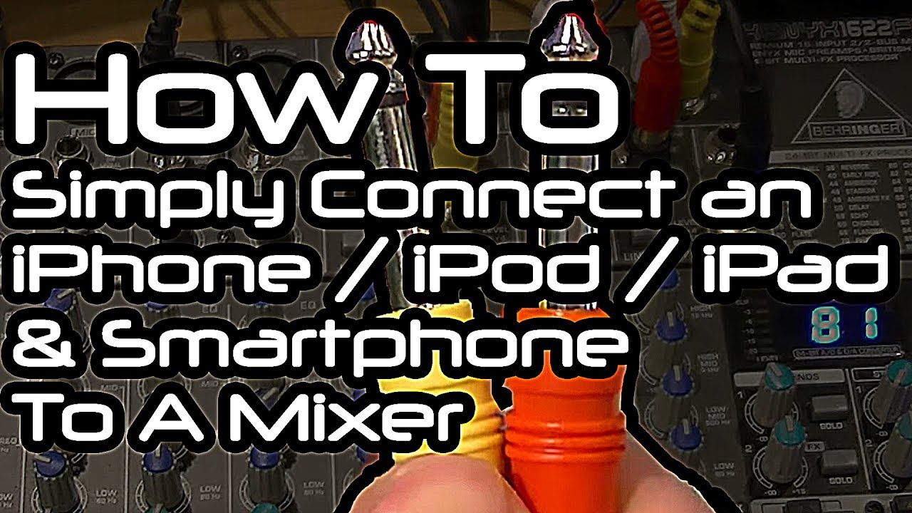 How To Simply Connect Your iPhone / iPod / iPad To A Mixer
