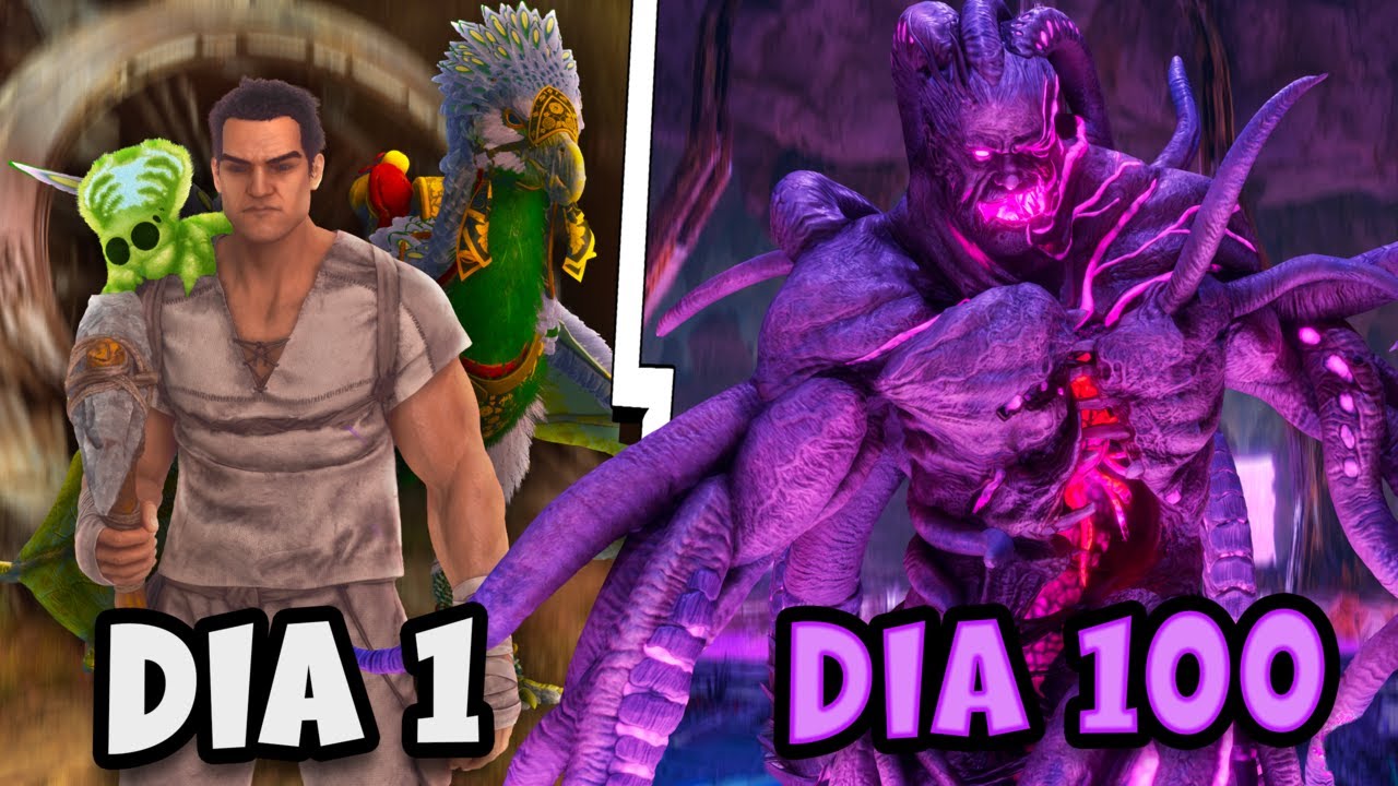 Sobrevivi 100 dias no ARK Aberration Ascended