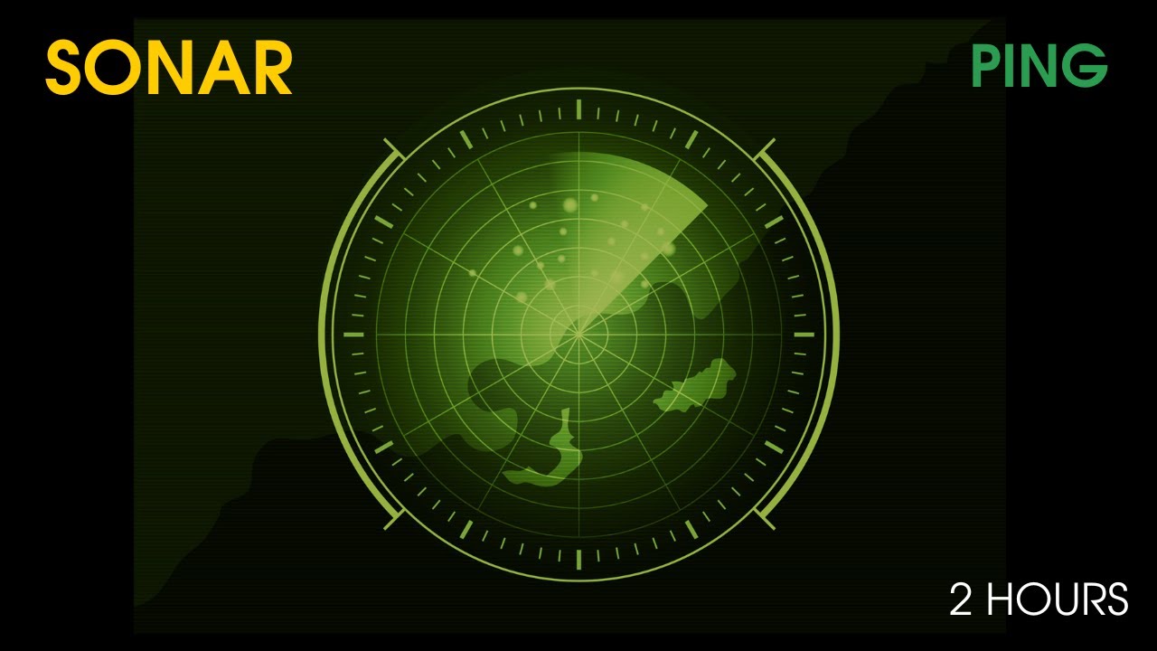Submarine Sonar Ping – 2 Hour Loop │ Analog Radar Signal for Focus