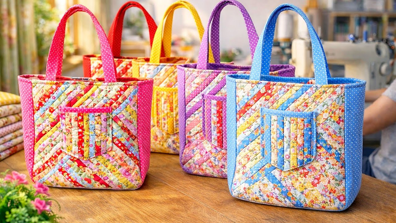 Turning Fabric Scraps into Beautiful Tote Bags