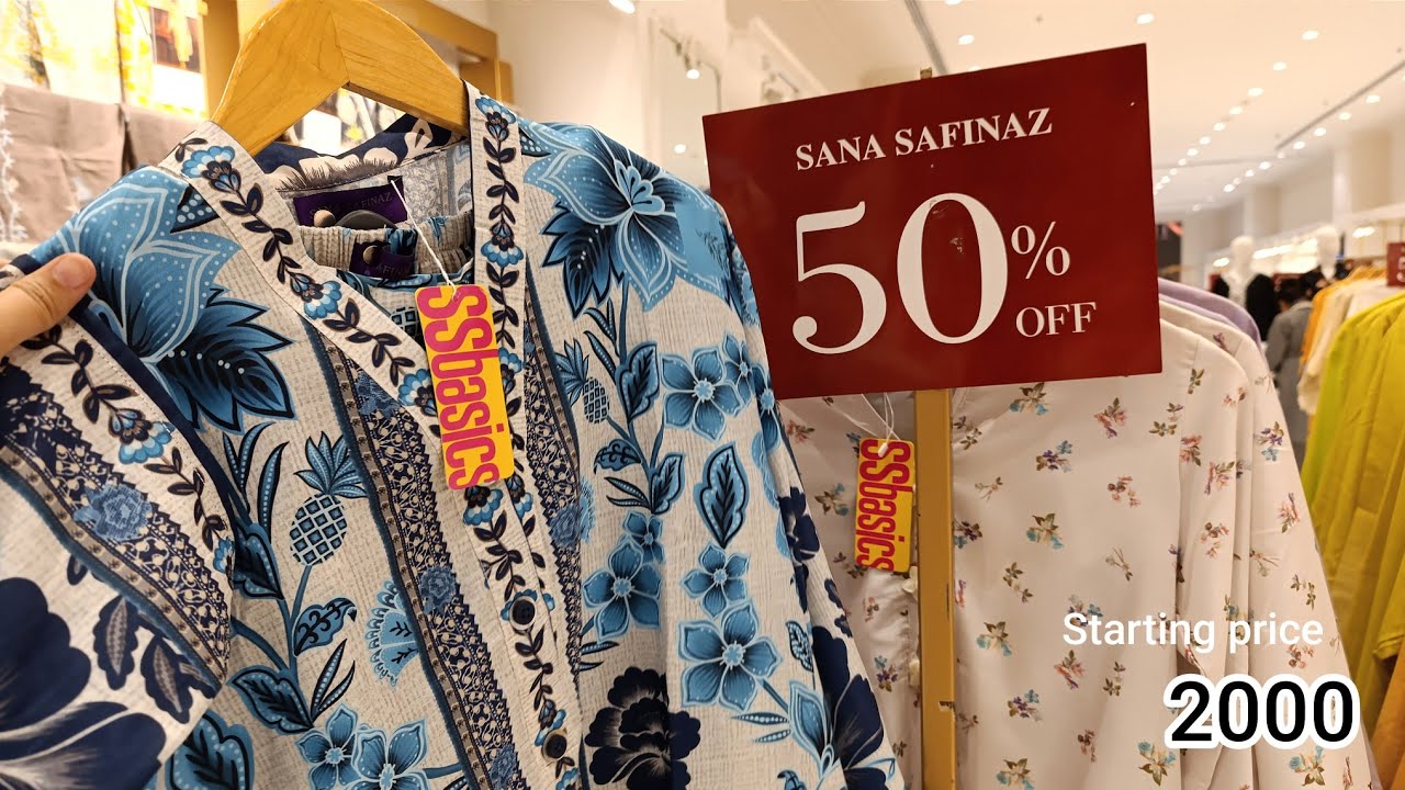 Sana Safinaz Flat 50%Off sale 2024♥️Sana Safinaz winter Sale♥️Sana Safinaz Sale 2024