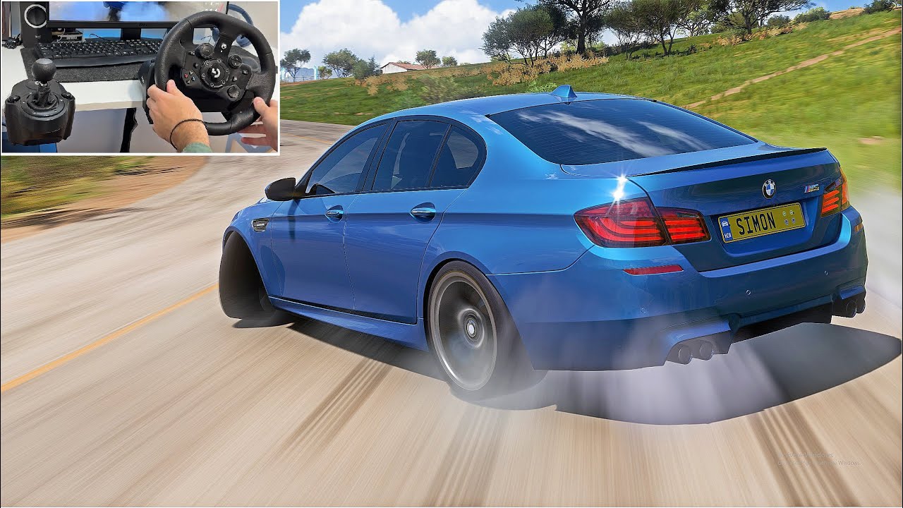 BMW M5 Drift Build | Forza Horizon 5 | Wheel Gameplay