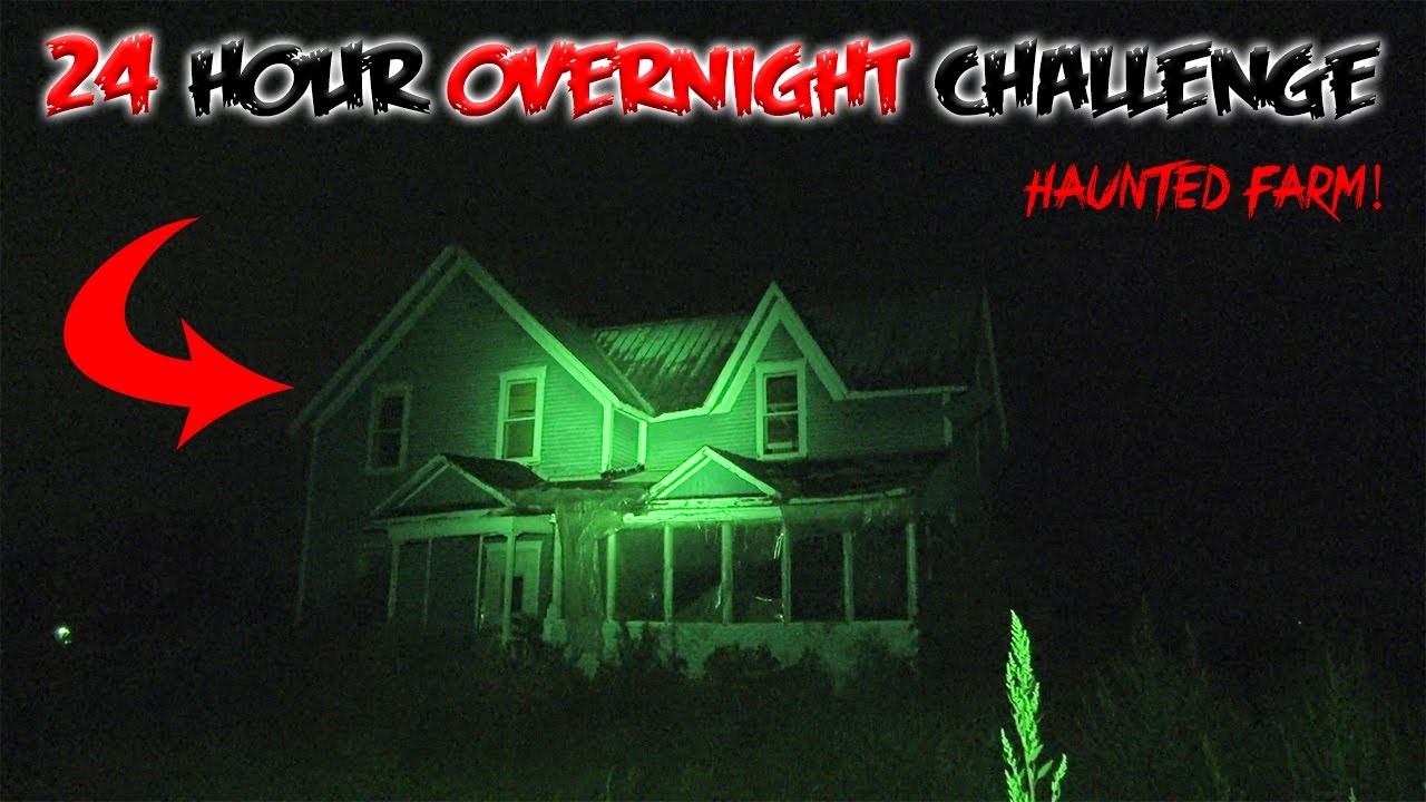 24 HOUR OVERNIGHT CHALLENGE IN A HAUNTED FARM (GONE WRONG)