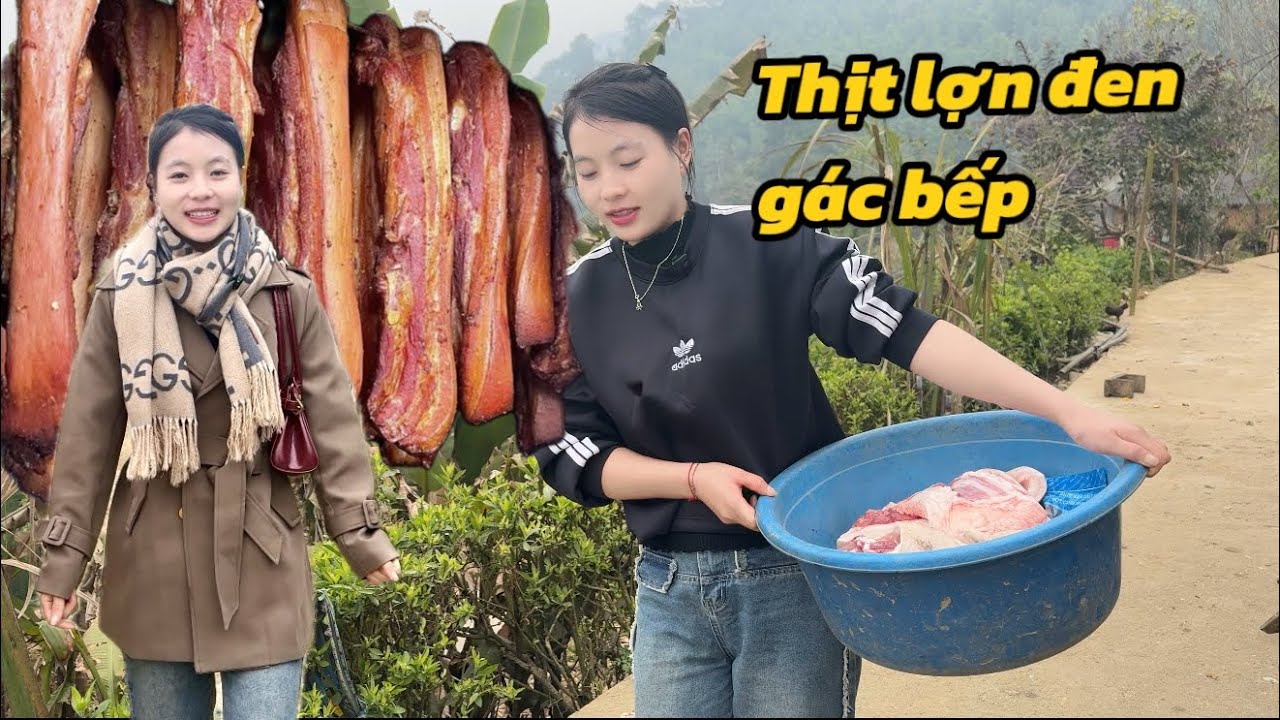 Em Thuỷ lấy thịt lợn bản làm một món đặc vô cùng nổi tiếng ở trên Tây Bắc ! | Em Thuỷ Lào Cai