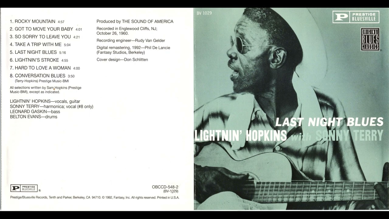 Lightnin' Hopkins with Sonny Terry &ndash; Last Night Blues