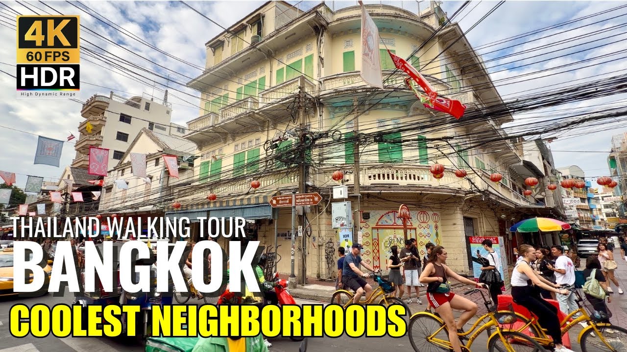 🎨 Bangkok&rsquo;s Coolest Street! SONG WAT Road: Cafes, Art & Heritage [4K HDR]