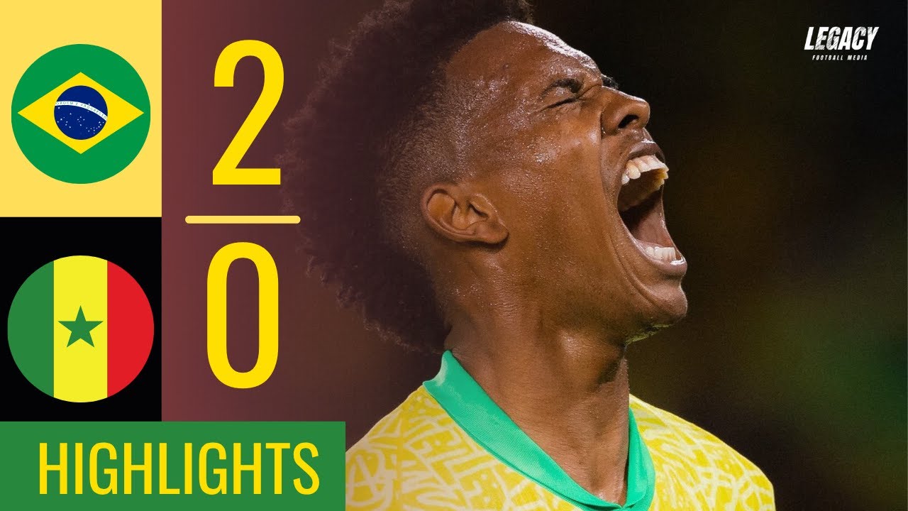 BRASIL vs SENEGAL | 2-0 | Highlights and Goals - Friendly Match 2025