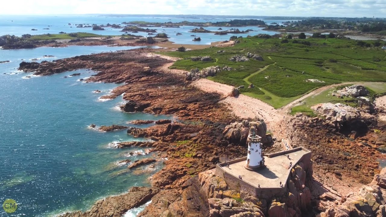 &Icirc;le de Br&eacute;hat by drone
