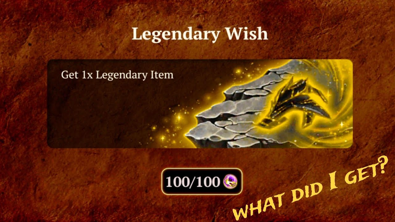 The Wolf - My First Ever Legendary Wish! 🏆