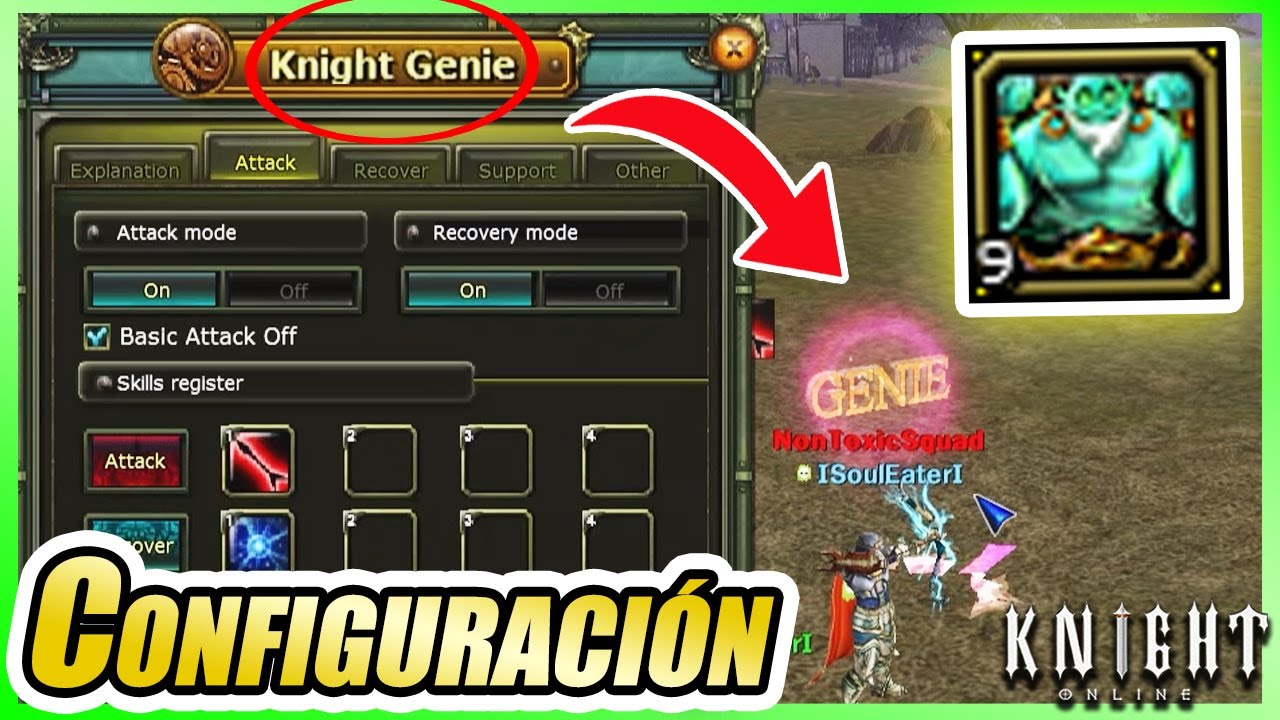 ¡TUTORIAL! Cómo Configurar Genie Spirit para Farm AFK con Rogue Archer - Knight Online Sirus 2022