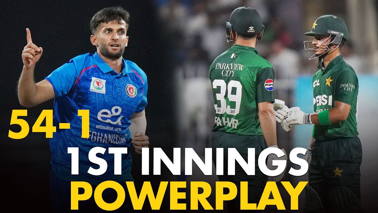 1st Innings Powerplay | Afghanistan vs Pakistan | T20I Tri Nation Series 2025 | Match 1 | M3Q1K