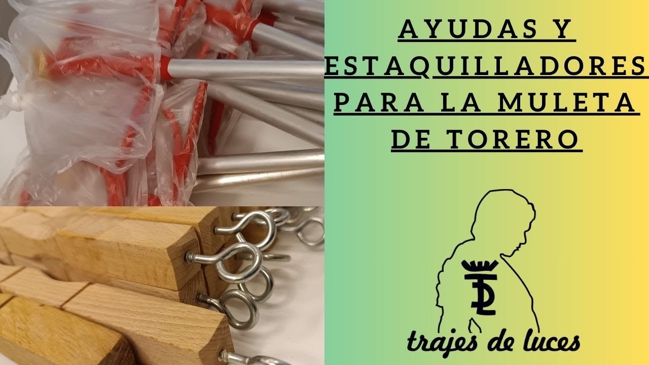 Ayudas y estaquilladores para la muleta de torero ✅✅ 