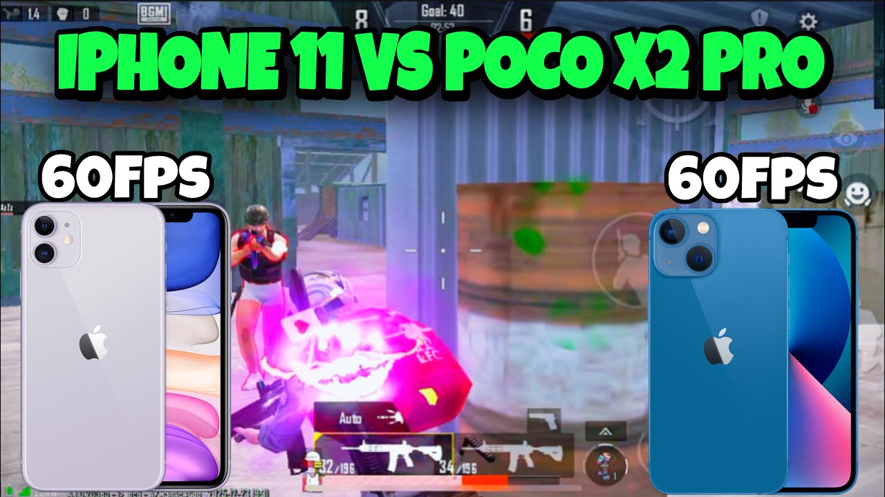 IPhone 11 vs iPhone 13 🥶 1v1 tdm battle | 60FPS 60FPS 