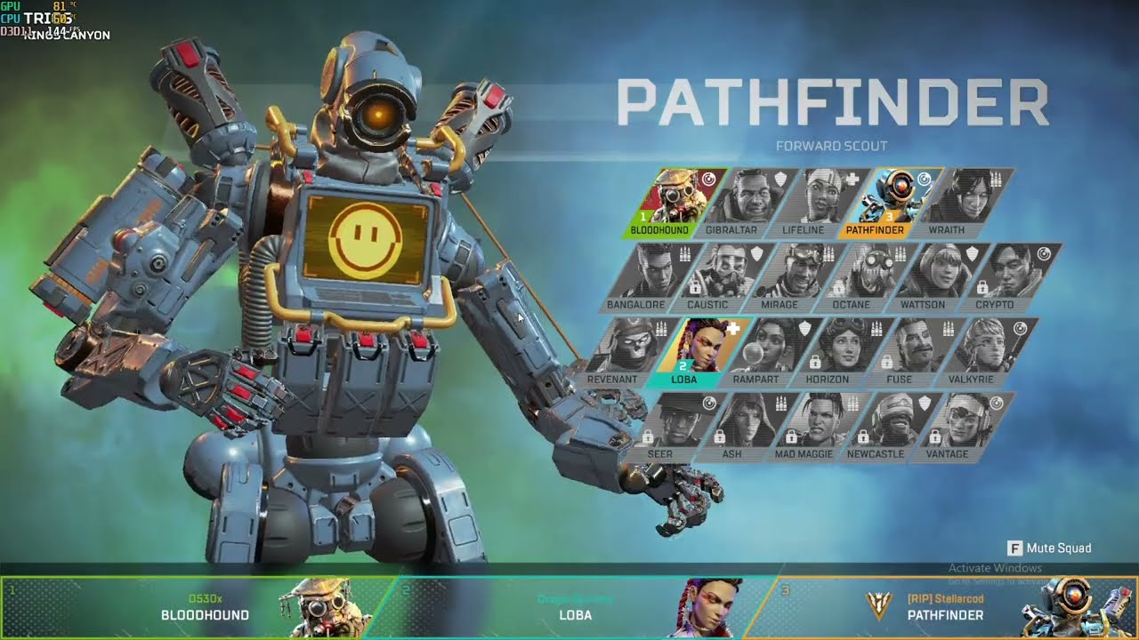 Apex Legends 1080P performance on i7 3770 with 16Gigs and GTX 780 Ti