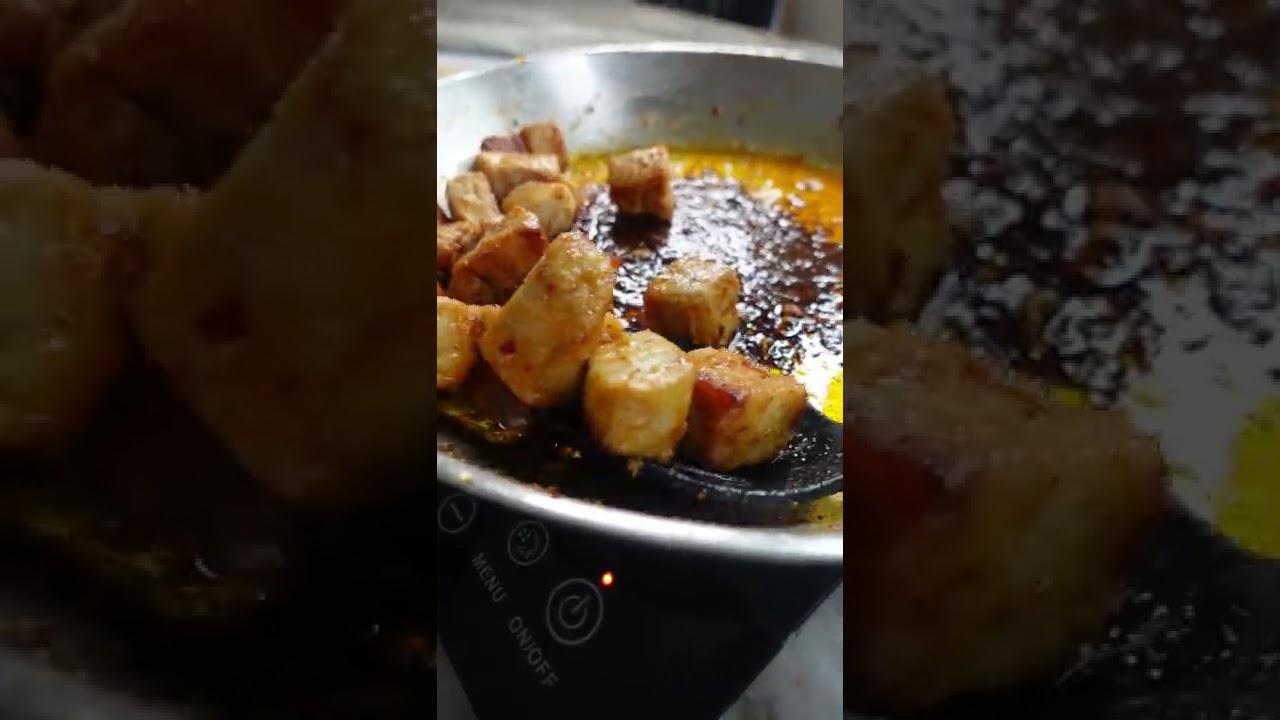 Свиные кусочки с чесночным маслом