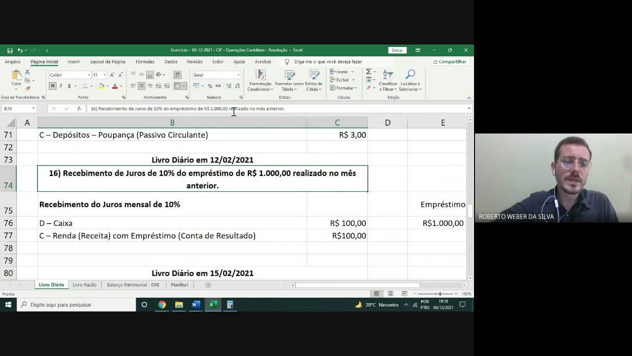 Contabilidade das Instituições Financeiras - Aula 27 - Operações Contábeis