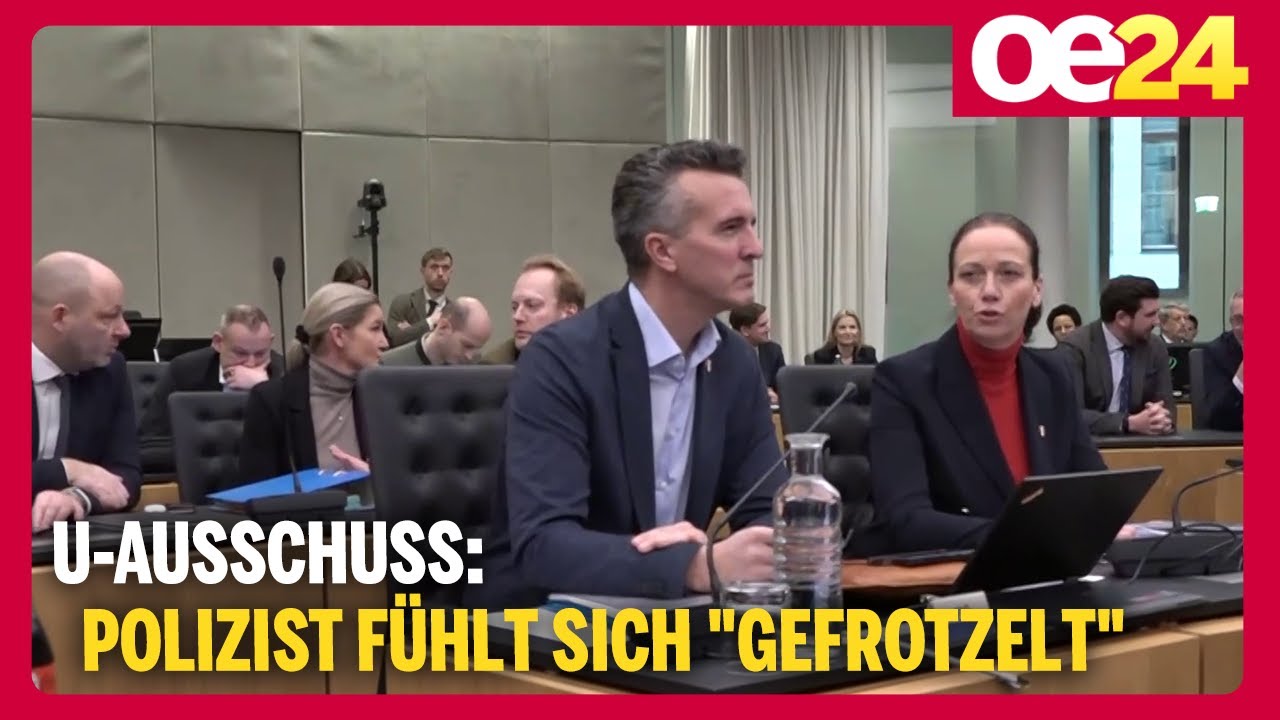 U-Ausschuss: Polizist fühlt sich 