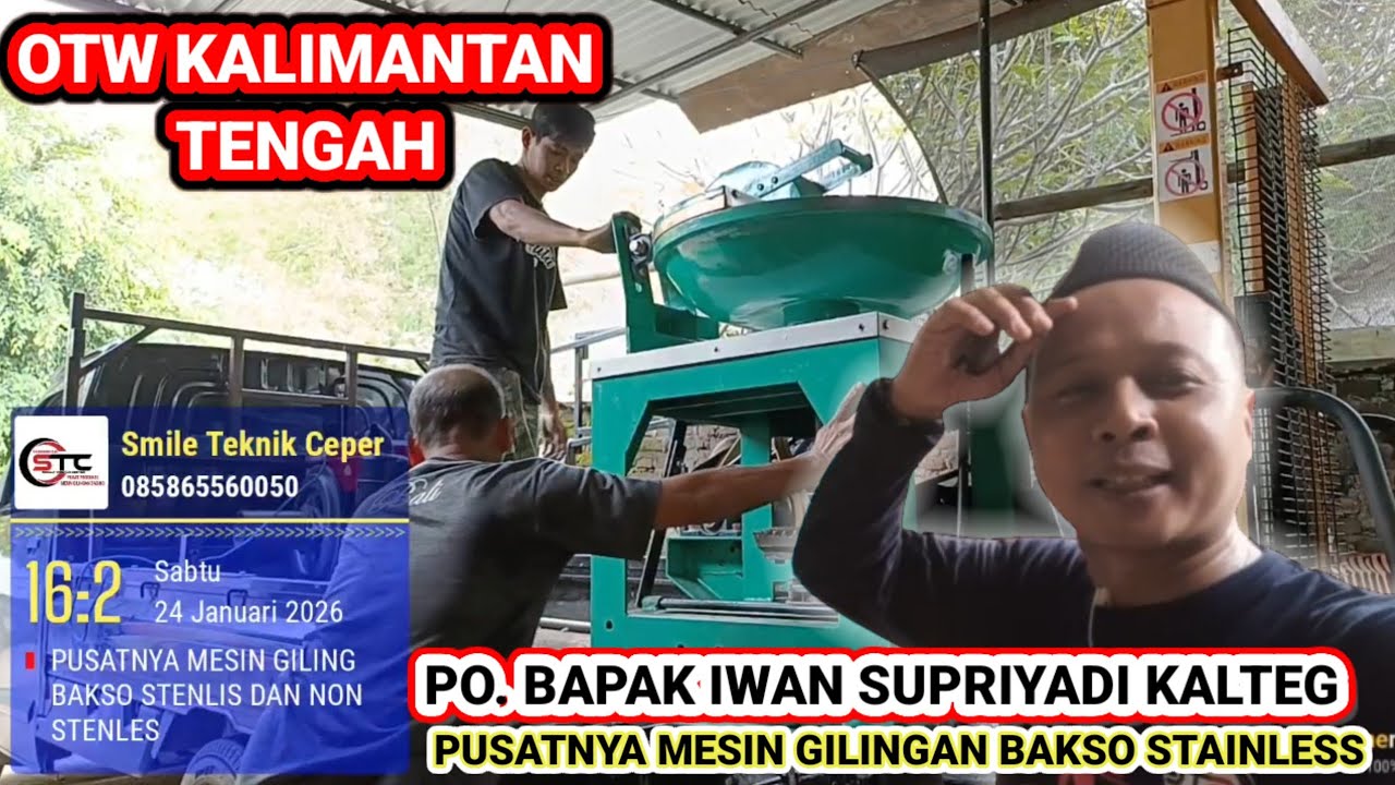Mesin Gilingan Bakso Full Set Diesel Berangkat Ke Kalimantan Tengah | Mesin Bakso #gilinganbakso 