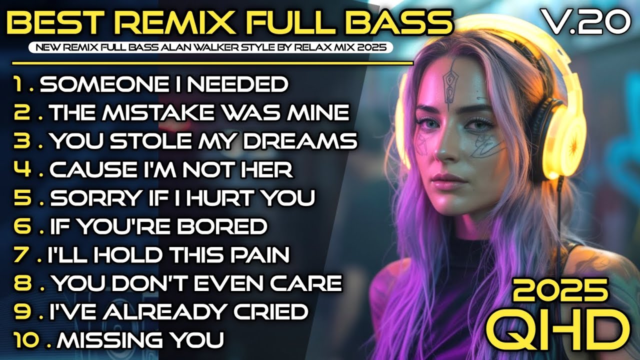 🎧 Best EDM Remix 2025 | Full Bass Alan Walker Vibes | Relax Mix Vol.20 #EDM #remix #chill
