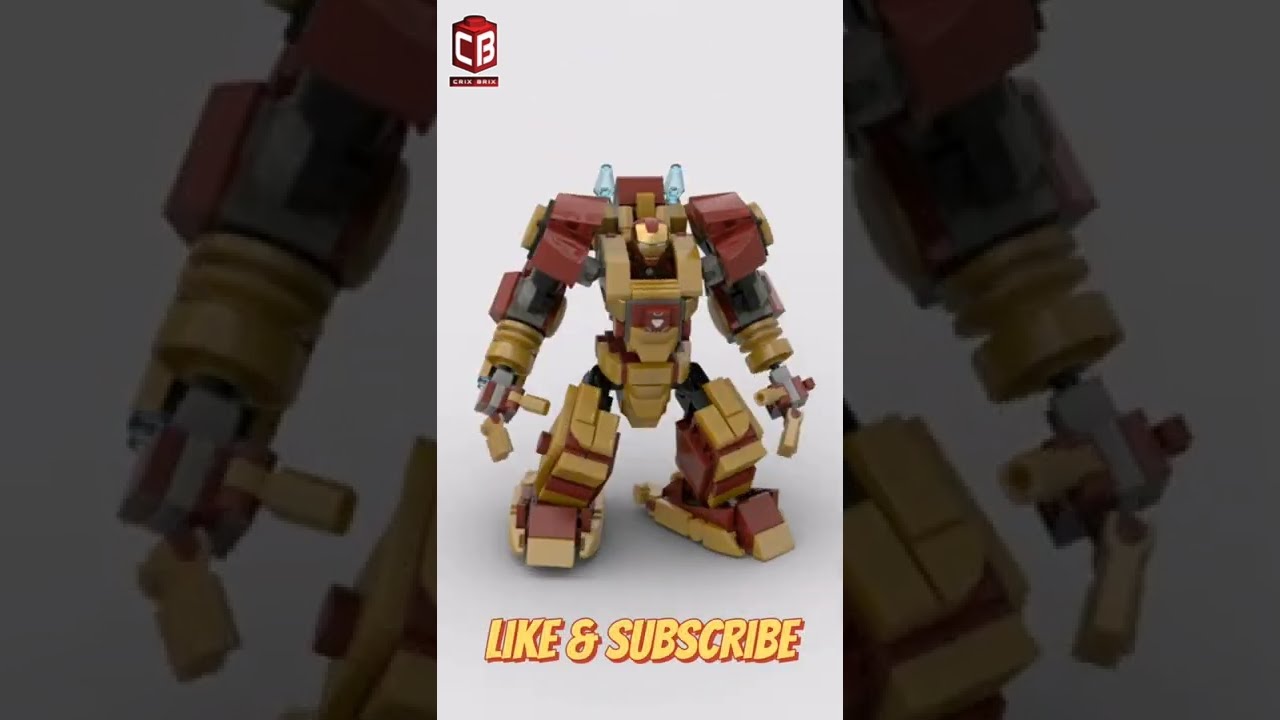 LEGO Iron Man Mech V2 by Zundre Libre Satisfying Building Animation
