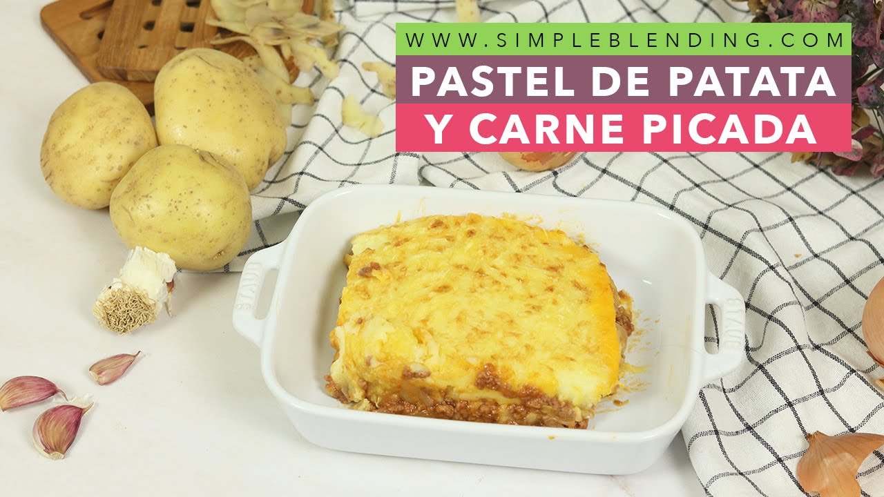 PASTEL DE PATATA Y CARNE PICADA | Receta de pastel de carne y patata | Gratén de carne picada