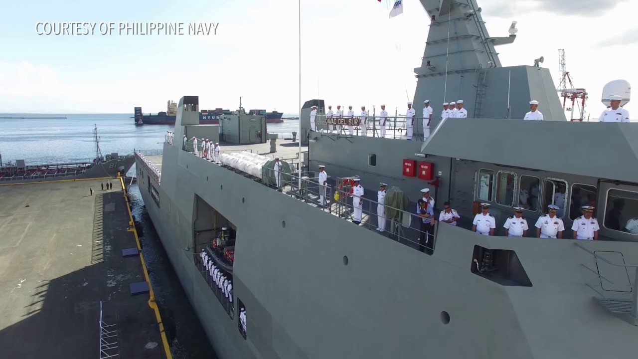BRP Davao Del Sur, PH Navy's latest ship, arrives in Manila