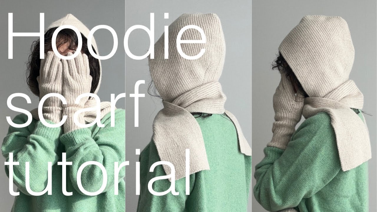 Hoodie scarf tutorial 모자목도리 같이 떠 봐요🍀l knitting l 대바늘 l 뜨개로그 l 뜨개질 l 바라클라바 l 대바늘 l 대바늘목도리 l 대바늘모자