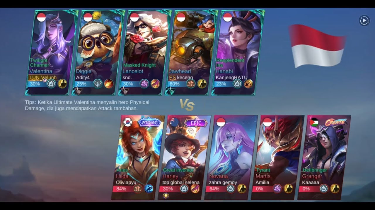 [CLASSIC SOLO] Valentina - Mobile Legends