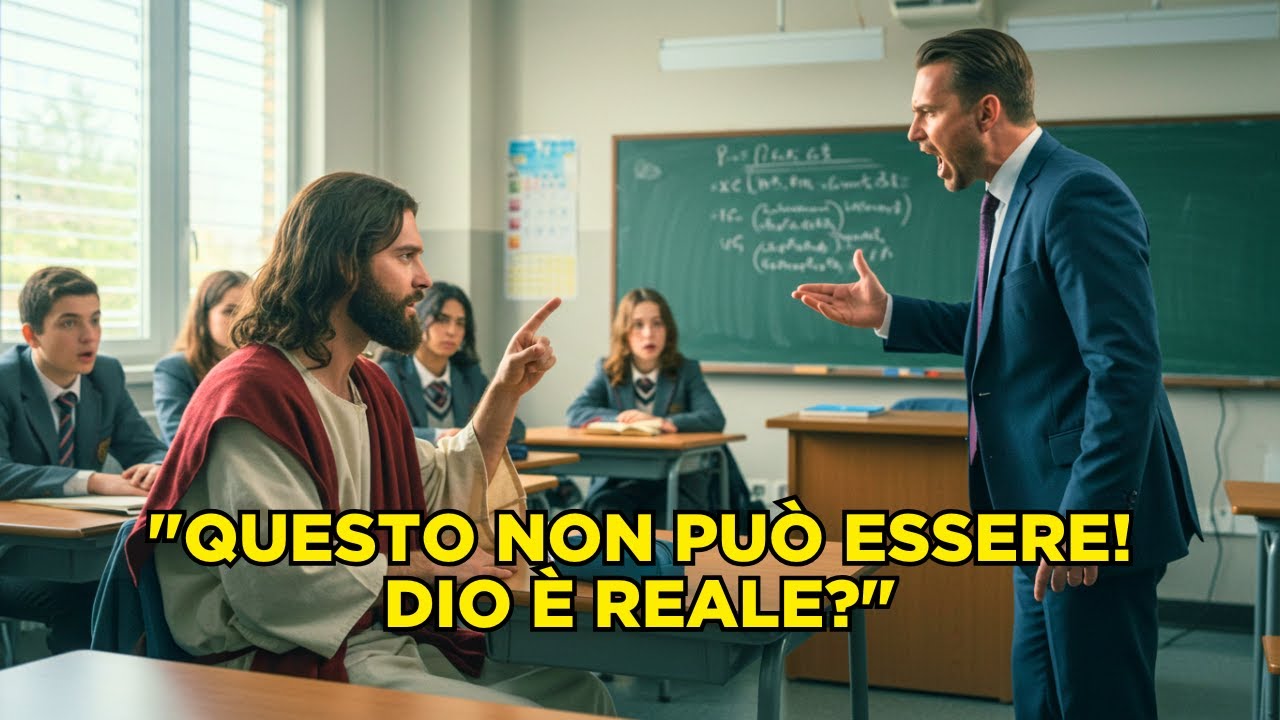 Un professore ateo sfidò Dio in classe... e Gesù rispose di persona