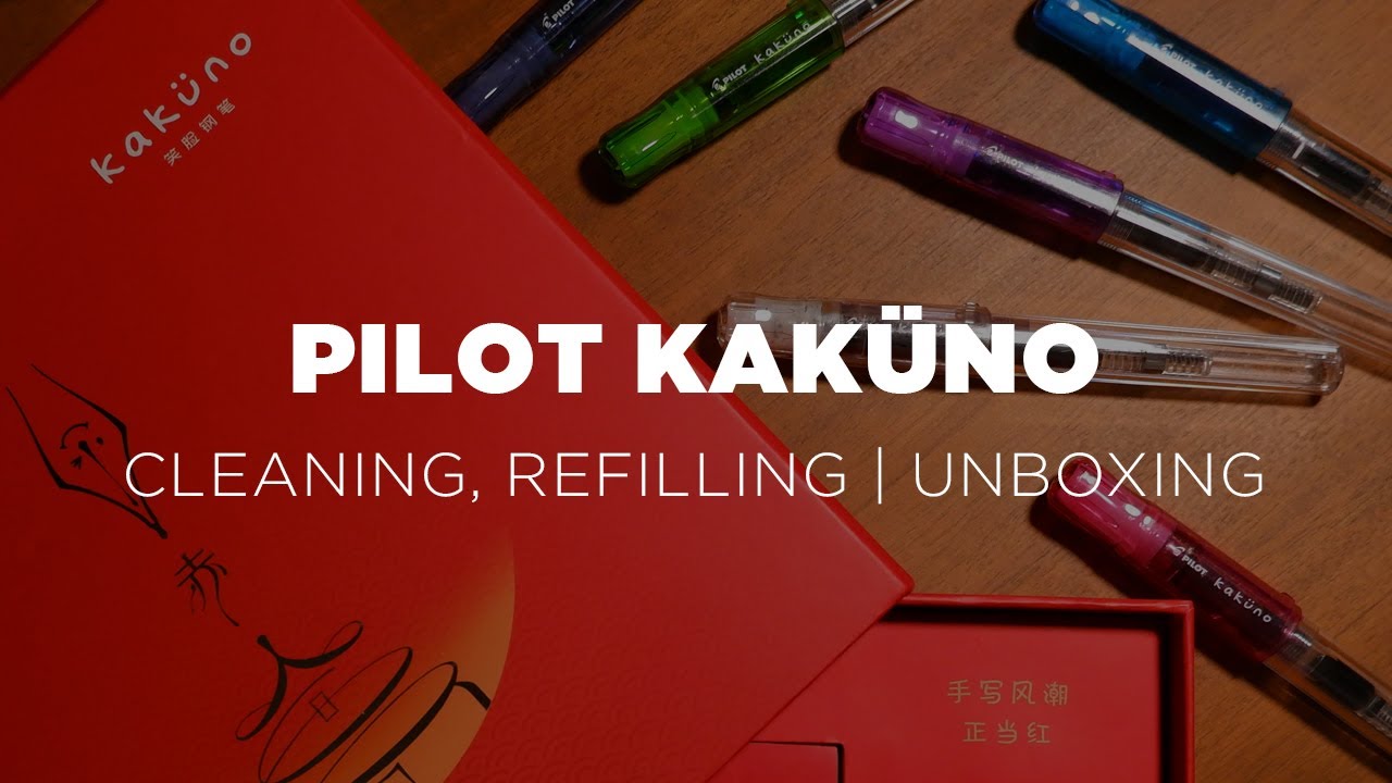 Pilot kaküno | Cleaning, Refilling and All-Red kaküno Unboxing