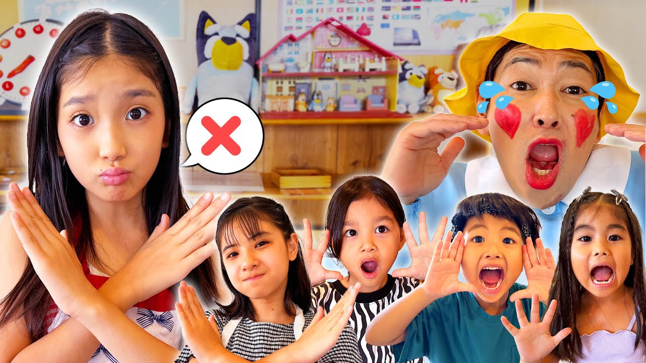 【寸劇】みのちゃんの保育園の先生ルーティン！パパくんはブルーイとあそびたい