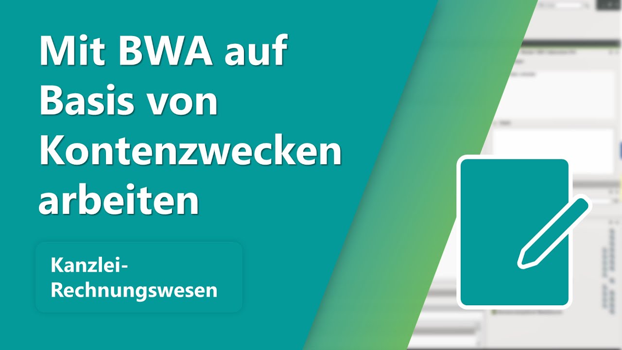 So arbeiten Sie mit der BWA auf Basis von Kontenzwecken