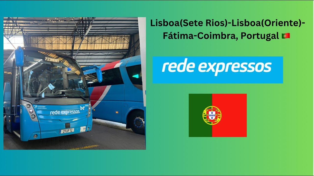Rede Expressos: Viagem de/Journey from Lisboa(Sete Rios)-Coimbra, Portugal 🇵🇹