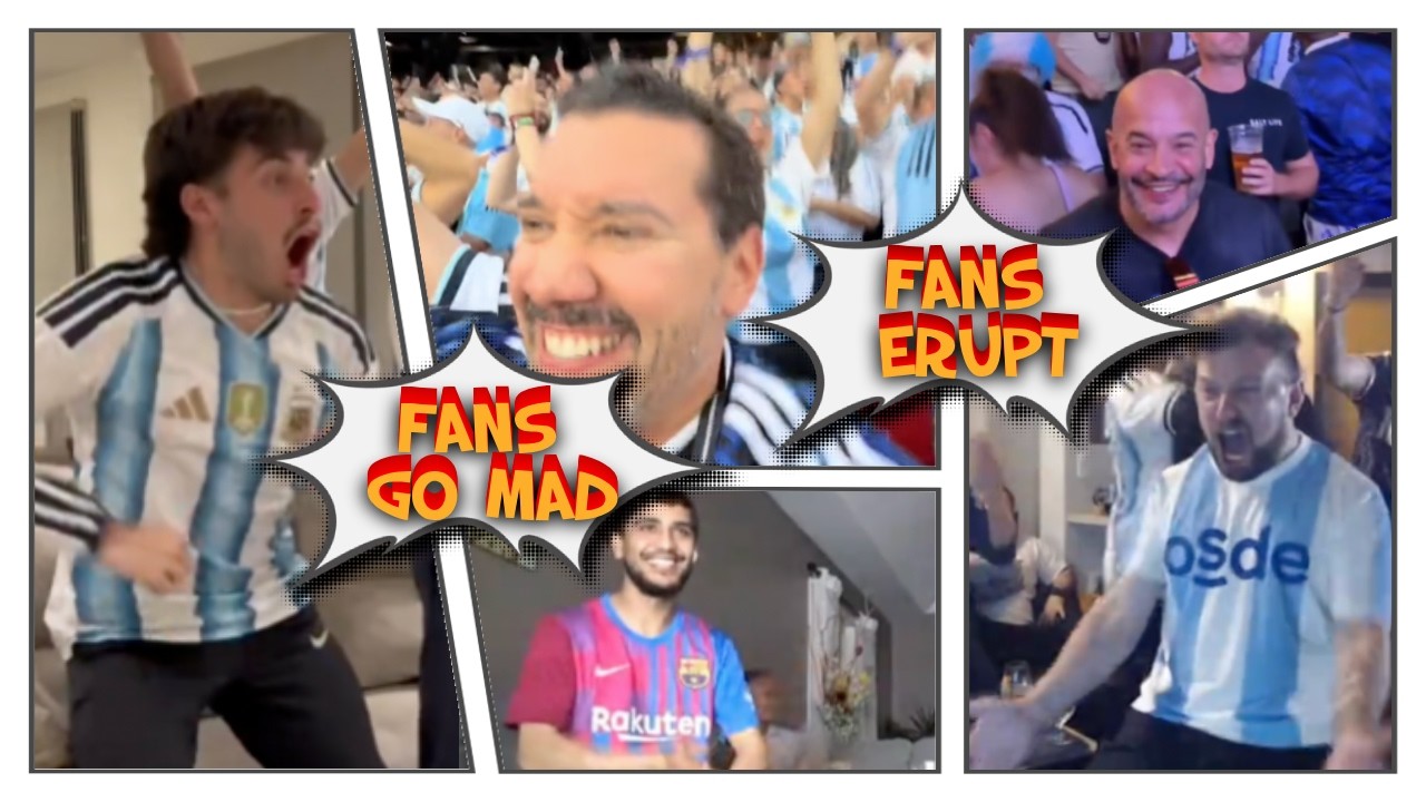 ARGENTINA FANS ERUPT After MESSI GOALS IN ARGENTINA 3-0 BLOWOUT! | REACTIONS