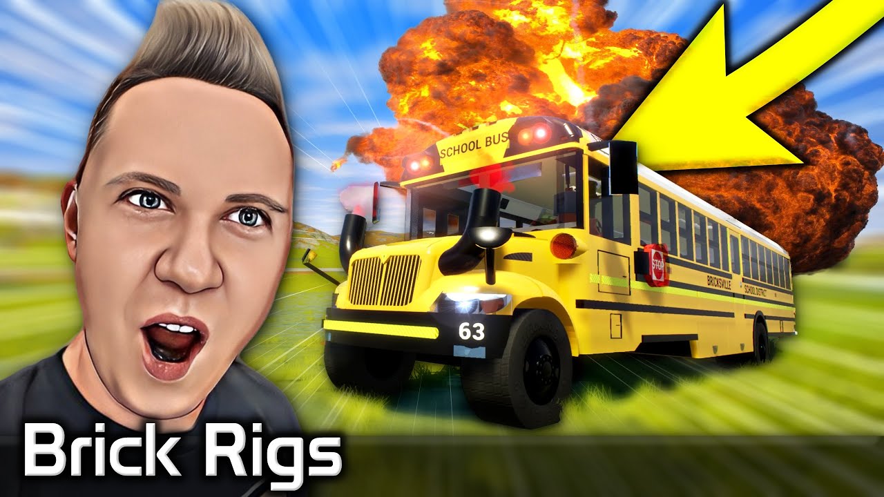 💙 Brick Rigs PL [#201] AUTOBUS SZKOLNY - TEST MASZYN /z Yoshella