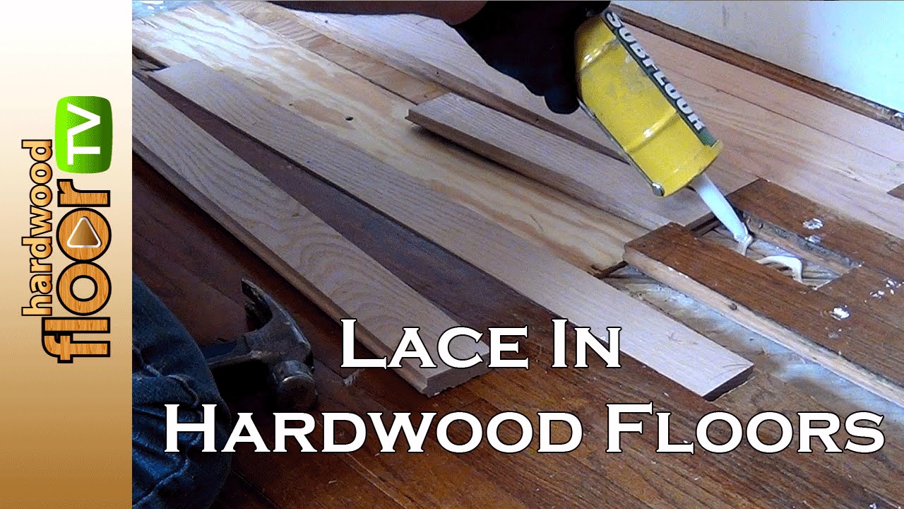 Lace In Hardwood Floor Repair - Patching Old
