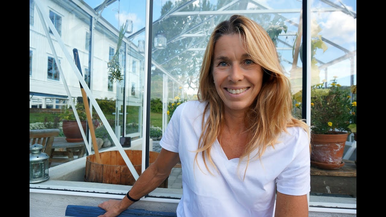 Hemma hos reportage. Magdalena Forsberg växthus 