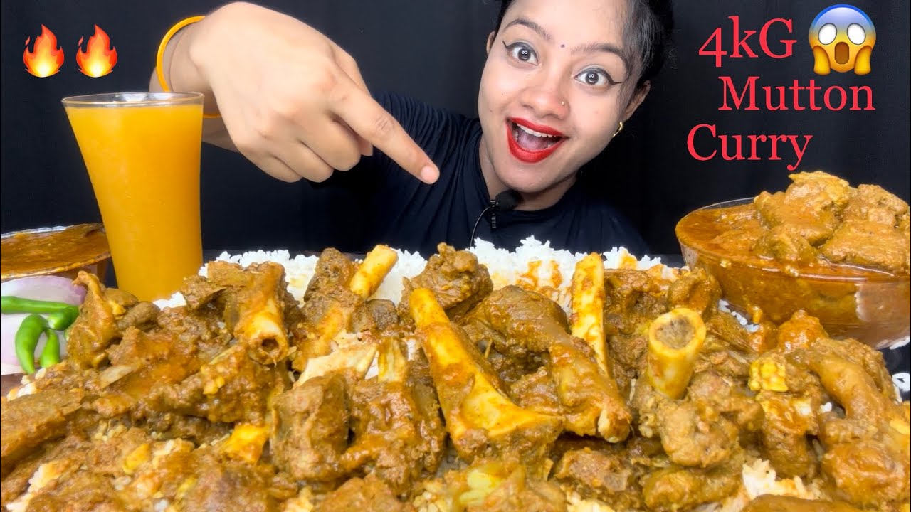 4 kG😱 SPICY MUTTON CURRY WITH WHITE RICE 🔥 FOOD EATING VIDEOS 🌶️ BIG BITES 🤤 MUKBANG ASMR 🥵 EATING 😋