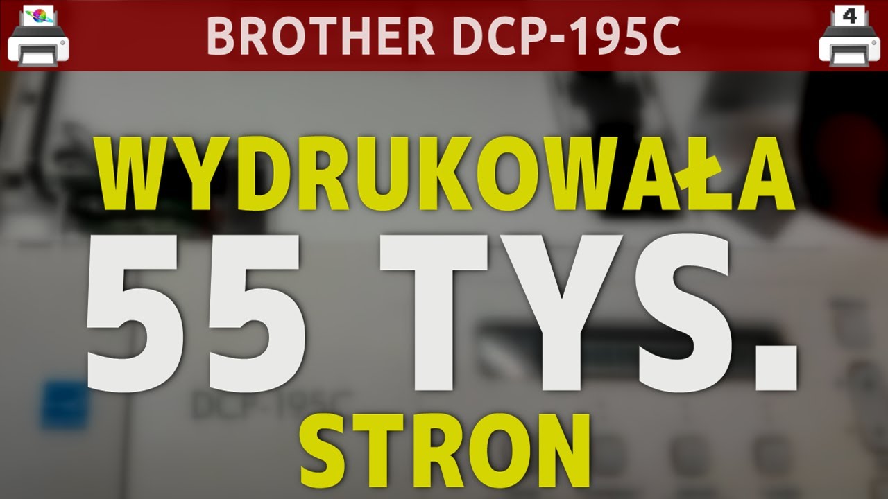 BROTHER DCP-195C 🖨️ Wydrukowała 55.000 stron 🙂 &middot; #wSobotę