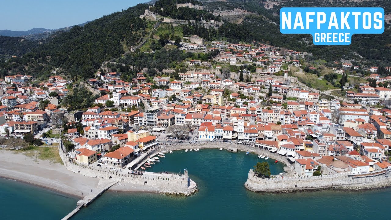 Nafpaktos Greece - Η Ναύπακτος Από Ψηλά