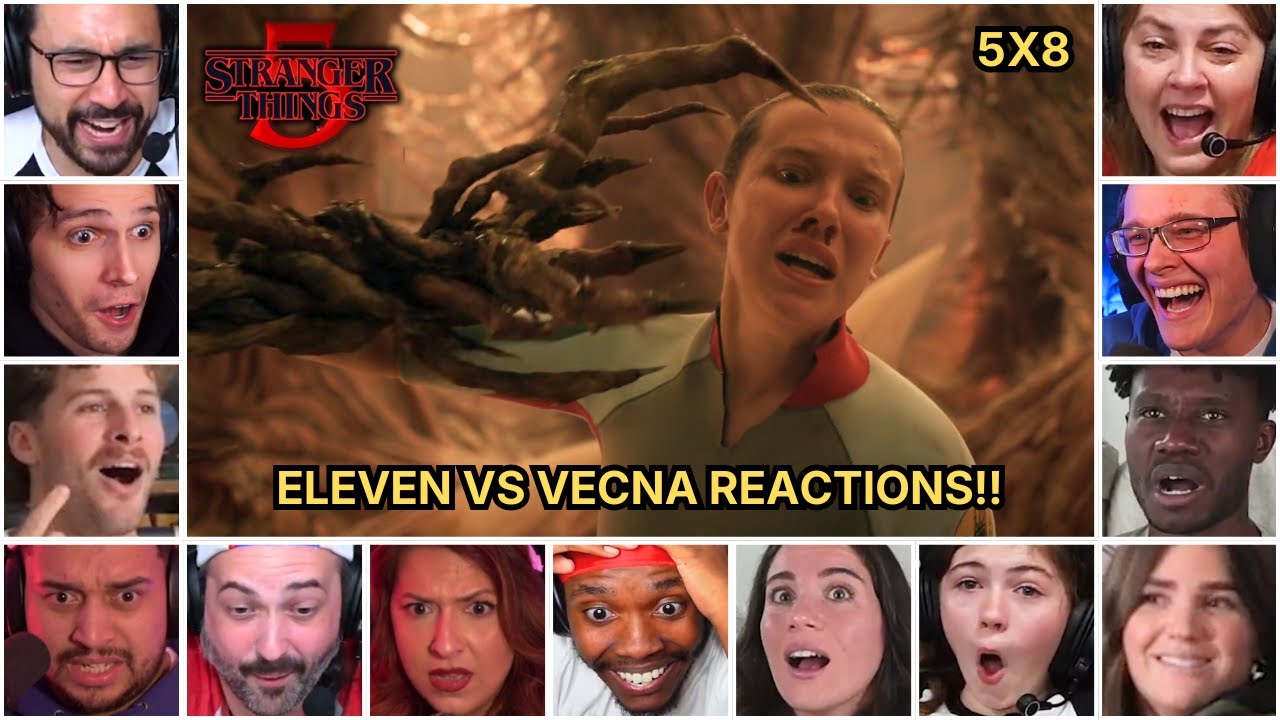 Reactors Reacting To Eleven Vs Vecna | Stranger Things 5x8 Reaction Mashup