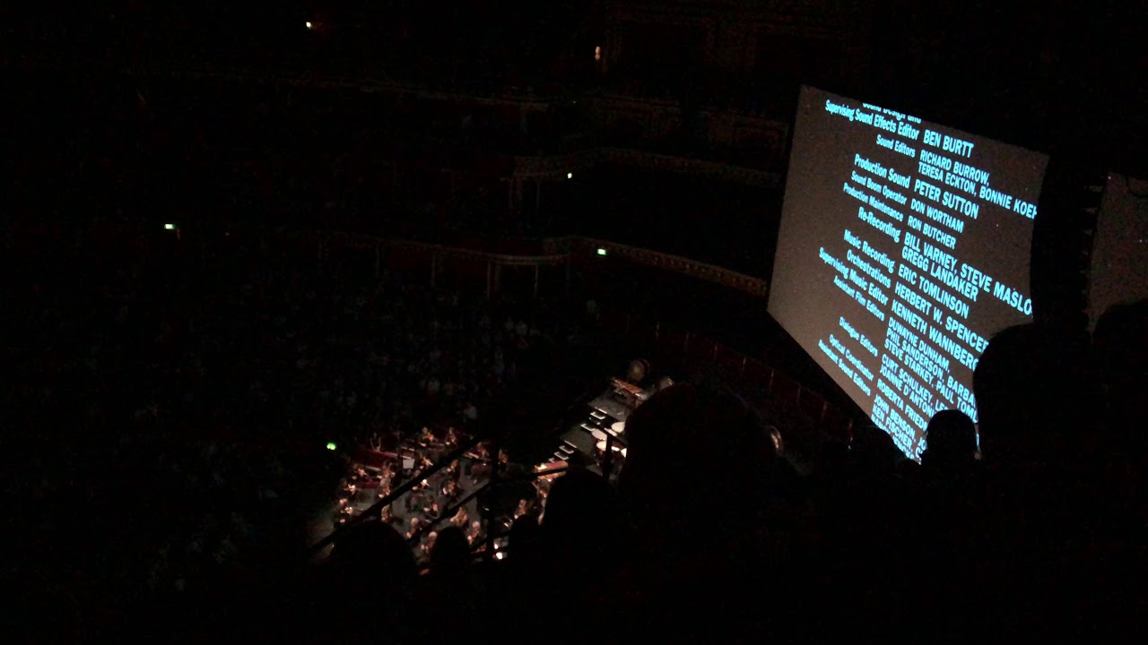 Star Wars Empire Strike Back end credits Live in concert Royal Albert Hall 21-9-19 John Williams 4K