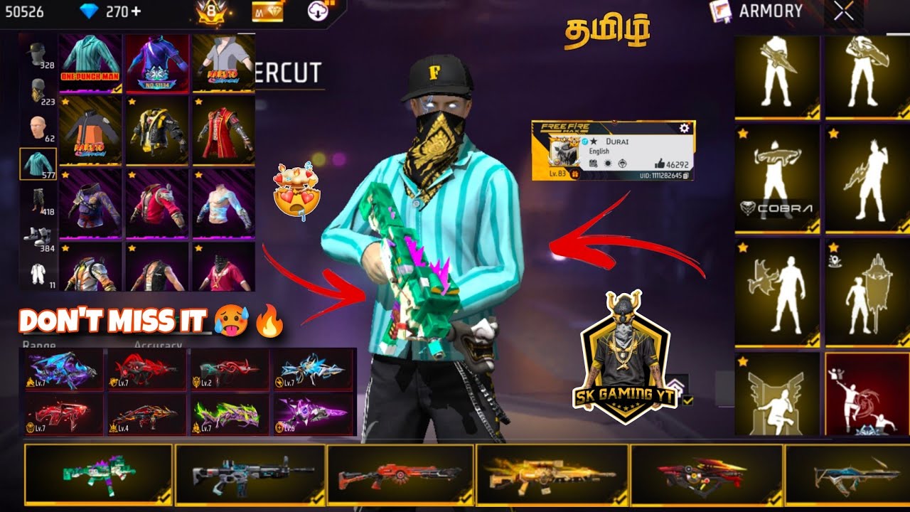 SEASON 2 ELITE PASS ID SELL❤️‍🔥 || 6 EVO GUNS MAX ID SALE🔥 || TOP COLLECTIONS ID💥 || தமிழ்👑