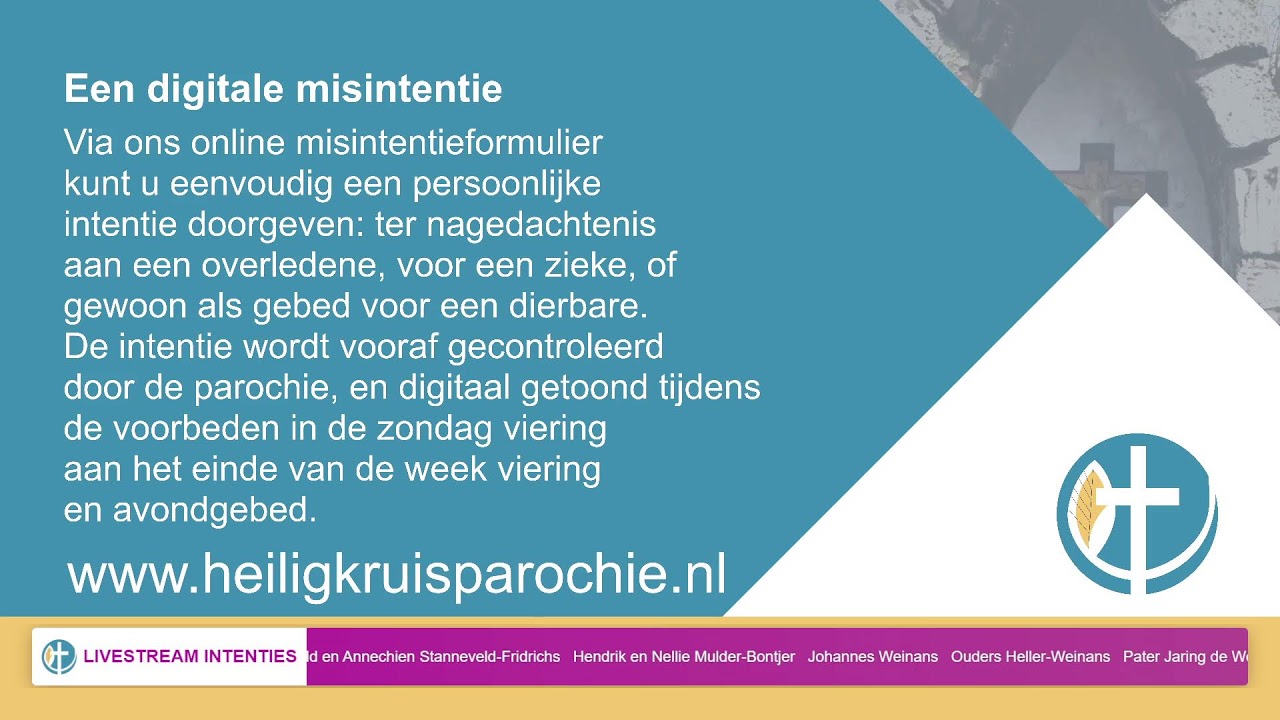 Viering Parochie Heilig Kruis