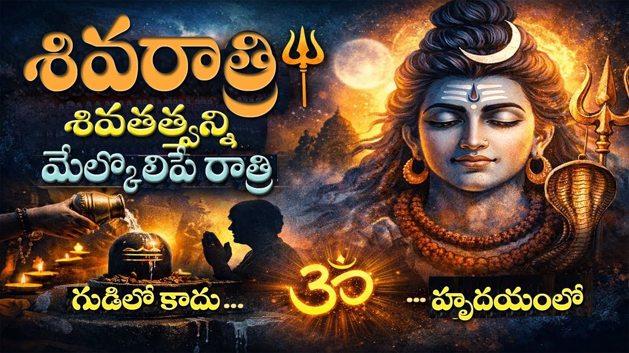 శివరాత్రి – శివతత్త్వాన్ని మేల్కొలిపే రాత్రి 🔱 | Maha Shivaratri Devotional Song in Telugu