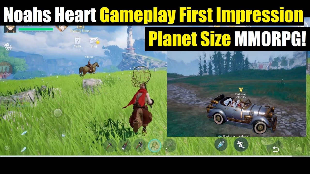 Первые впечатления от геймплея Noah's Heart: ММОРПГ в стиле Genshin Impact с размером планеты!